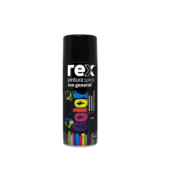 PINTURA SPRAY REX NEGRO BRILLANTE